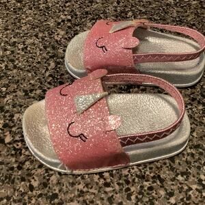 First Steps Baby Girls unicorn sandals size 2 First Steps